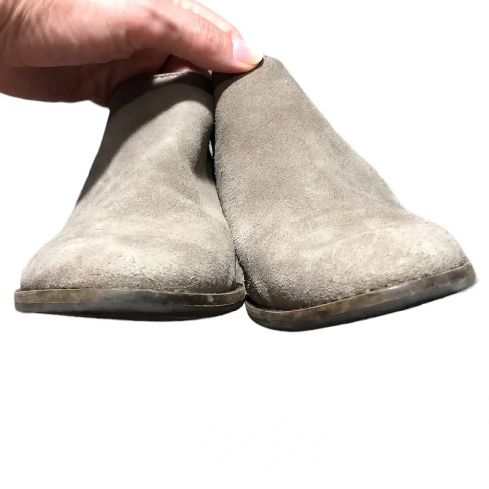 LUCKY BRAND | Women’s Taupe Faithly Suede Almond Toe Ankle Boot Booties size 8 - Picture 5 of 12